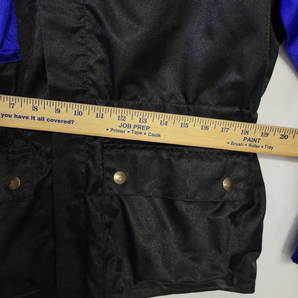 Progrip Jacket Mens Large Blue Black Motorcycle Racing Made Italy Nylon‎
